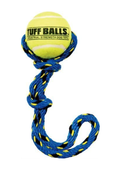 PetSport® Rope Tug with Giant TUFF Ball 4&quot;