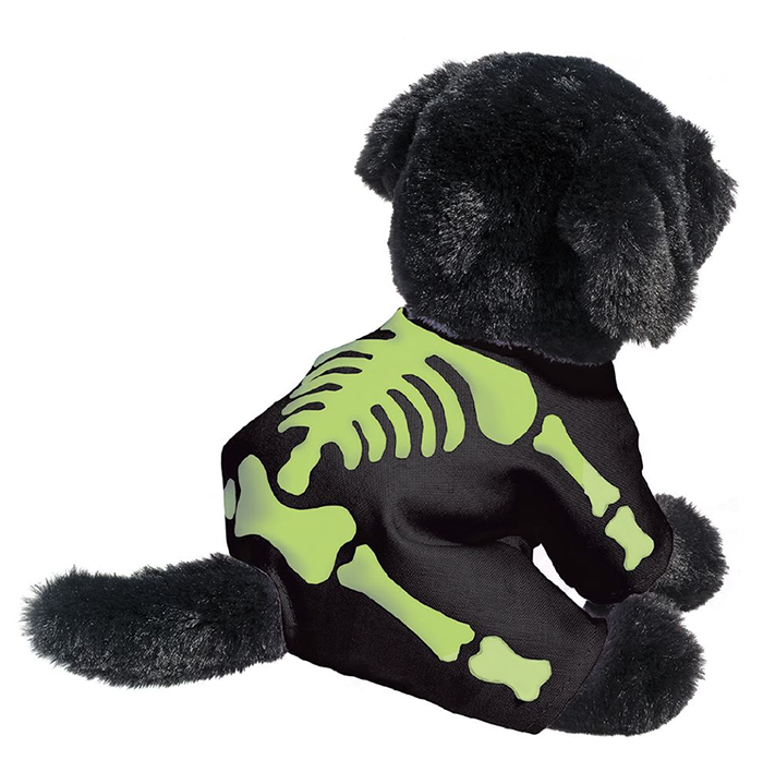 Plush Cadaver Dog: Black Lab 6"