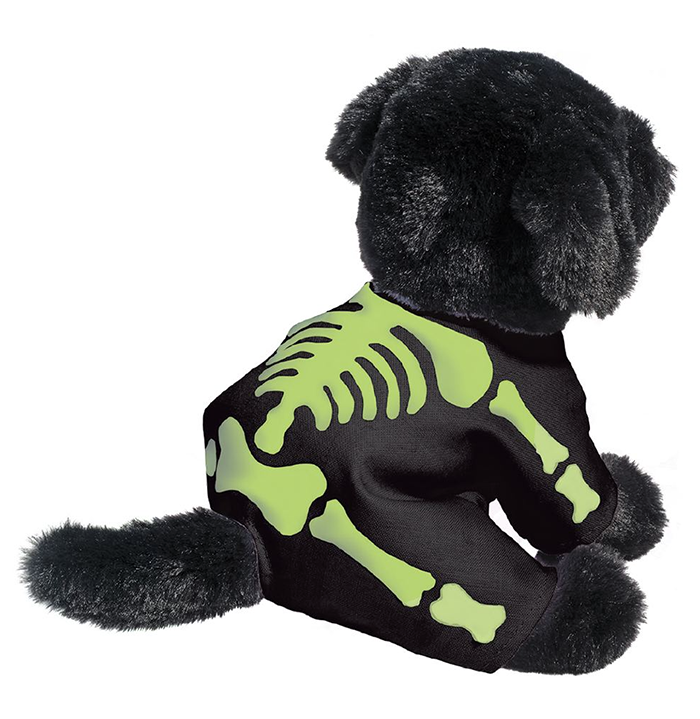 Plush Cadaver Dog: Black Lab 6&quot;