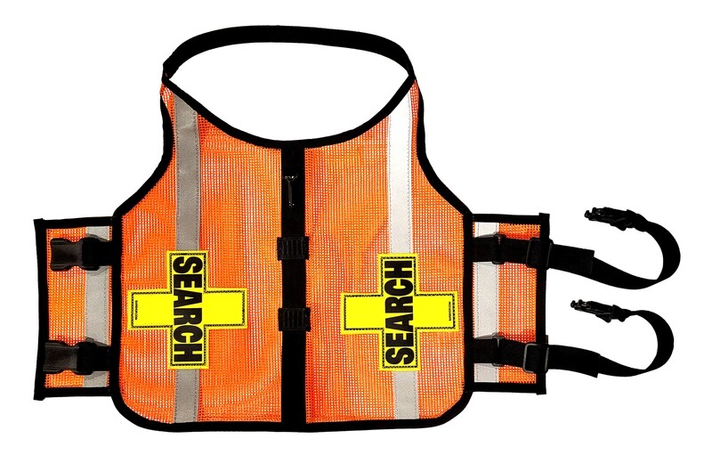 Standard K-9 Vest with Reflective Accents &amp; Add-On Strip for Accessories (Light &amp; Bell)
