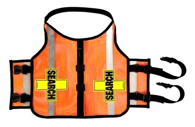Standard K-9 Vest with Reflective Accents & Add-On Strip for Accessories (Light & Bell)