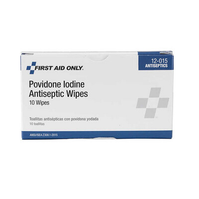 Iodine Antiseptic Wipes (Box of 10)