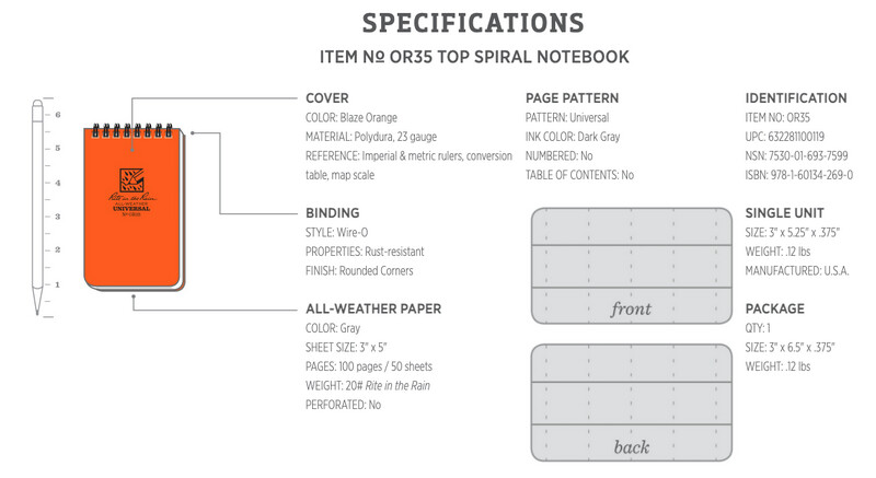 Rite in the Rain® Spiral Notebook