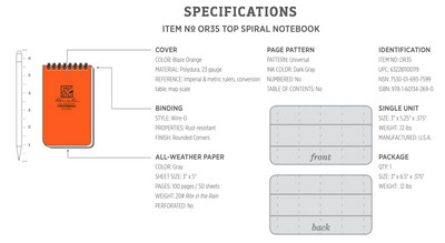 Rite in the Rain® Spiral Notebook