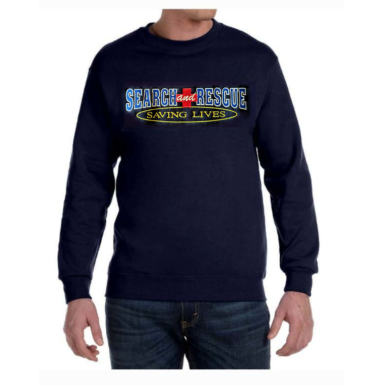 Crewneck Sweatshirt: Search &amp; Rescue Saving Lives