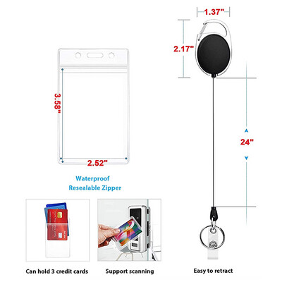 ID Holder &amp; Retractable Keychain