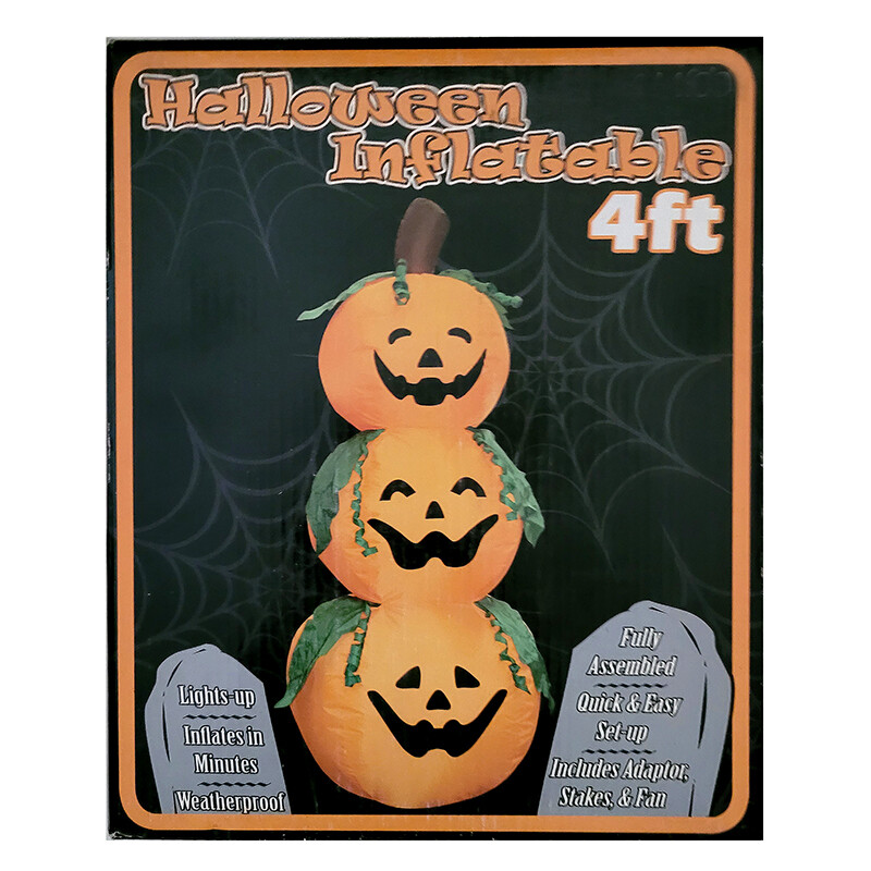 4 Ft Inflatable: Jack-O-Lanterns