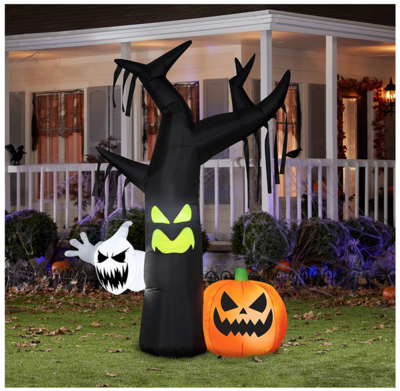 7 Ft Inflatable: Ghostly Tree Scene