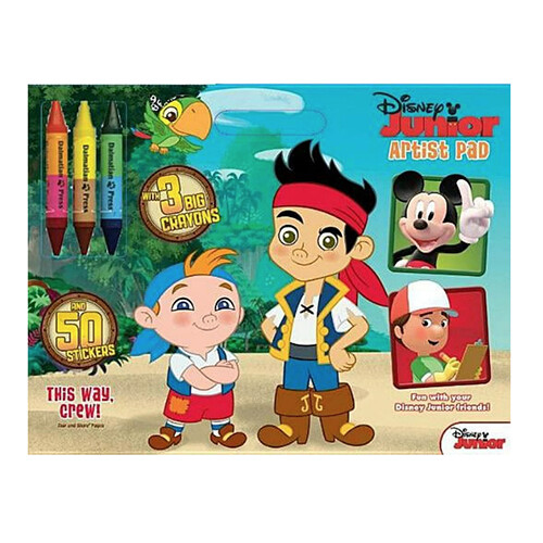 Disney Junior Art Pad: Jake &amp; the Never Land Pirates with Big Crayons