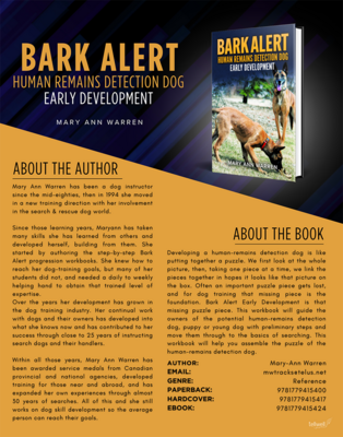 Bark Alert (Book 1): Basic Human Remains Detection—Early Development