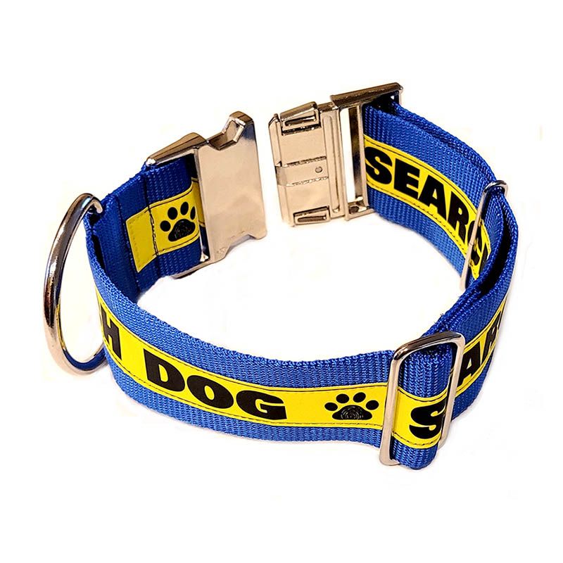 2-Inch Reflective Dog Collar (Metal Hardware)