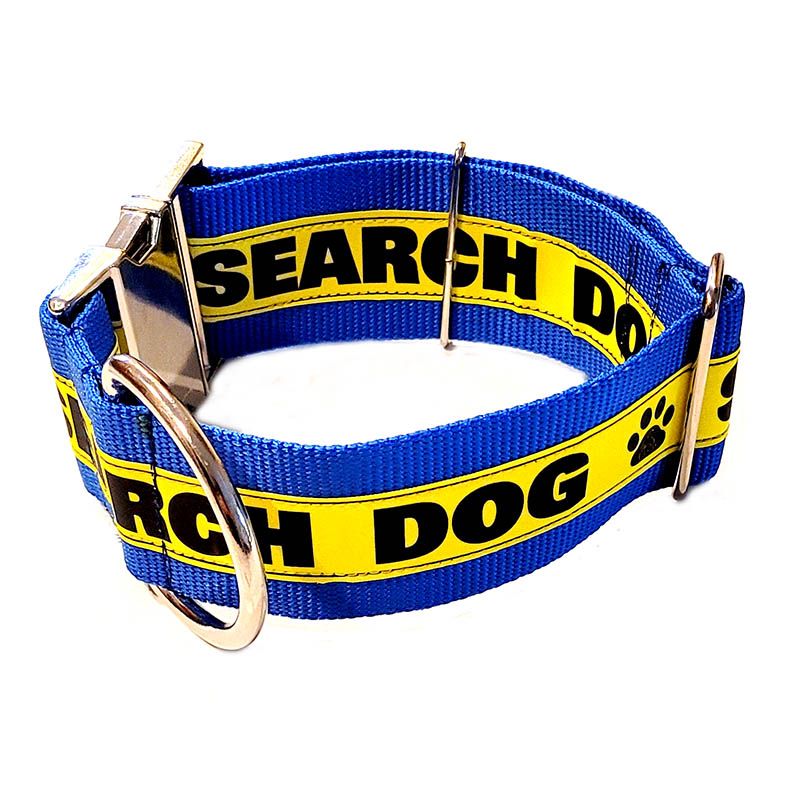 2-Inch Reflective Dog Collar: SEARCH DOG