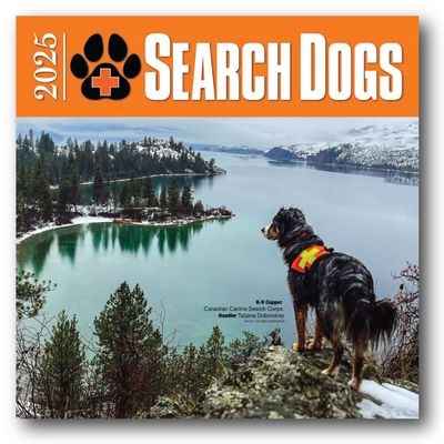 2025 SEARCH DOGS Wall Calendar