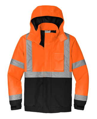 Cornerstone® Economy Insulated Bomber Jacket, Color: Neon Orange