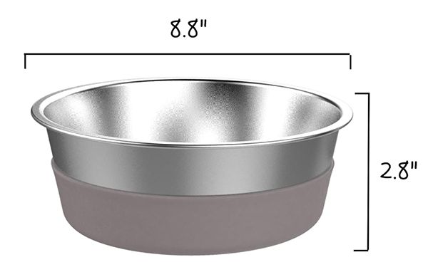 Messy Mutts™ Stainless Steel Bowl Non-Slip