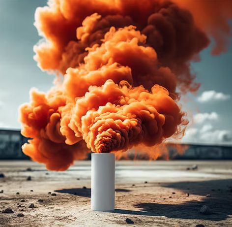 Regin® Orange Smoke Emitter Cartridge: 4 minutes 2500 cu ft