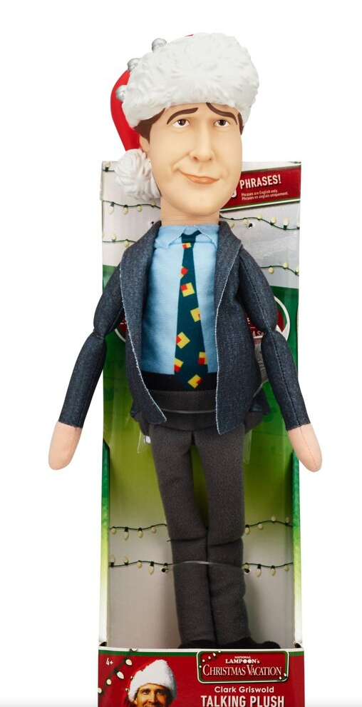 National Lampoon&#39;s Christmas Vacation Clark Griswold Talking Plush 12 in