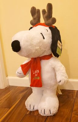 Peanuts® Reindeer Snoopy Holiday Greeter