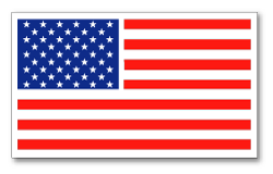 Helmet Decal (Reflective): US Flag