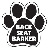 Paw Magnet: BACK SEAT BARKER