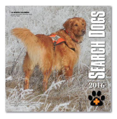 2016 SEARCH DOGS Wall Calendar