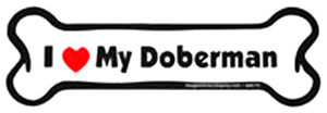 Bone Magnet: I Love My Doberman
