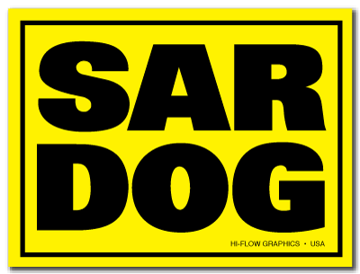 Reflective Patch: SAR DOG