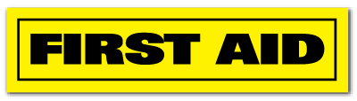 Reflective Patch: FIRST AID
