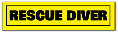 Reflective Patch: RESCUE DIVER