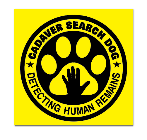 Reflective Patch: Cadaver Search Dog Logo