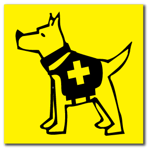 Reflective Patch: SAR Dog Logo