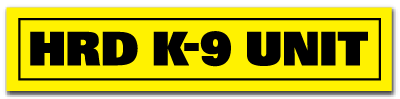 Reflective Patch: HRD K-9 UNIT Name Strip