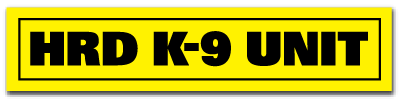 Reflective Patch: HRD K-9 UNIT