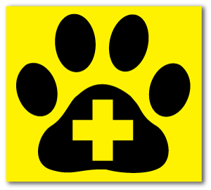 Reflective Patch: Paw Cross