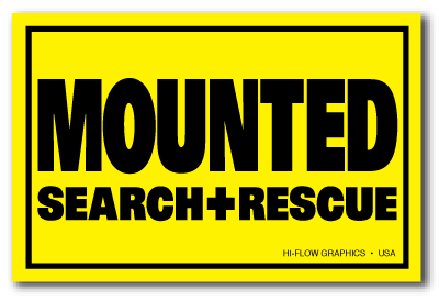 Reflective Patch: MOUNTED SEARCH & RESCUE