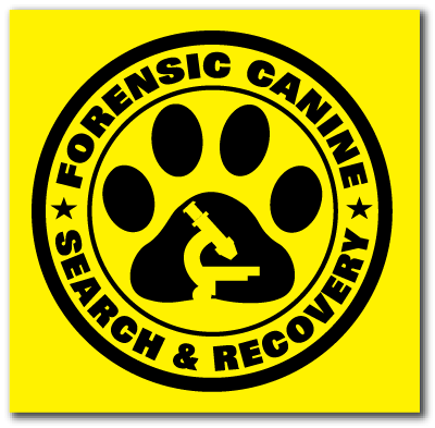 Reflective Patch: FORENSIC K-9 Logo