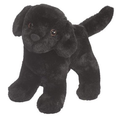 Plush Pup Standing: Black Lab