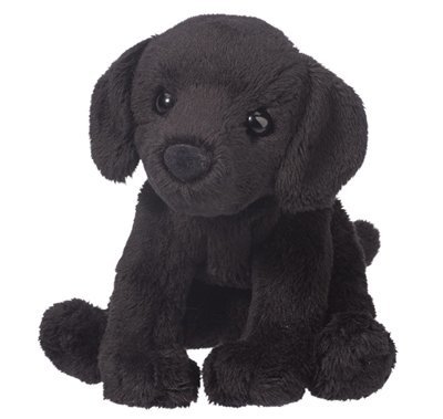 Plush Search Dog: Black Lab 5"