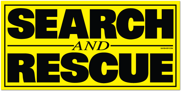Reflective Patch: SEARCH AND RESCUE
