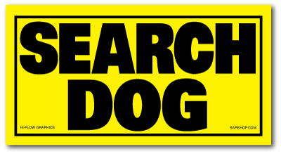 Reflective Patch: SEARCH DOG
