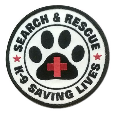 Embroidered Patch: SAR K-9 Saving Lives
