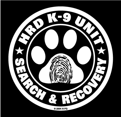 Window Decal (Reflective Die-Cut): HRD K-9 UNIT