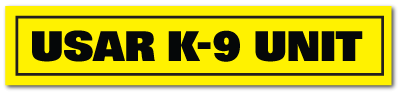 Reflective Patch: USAR K-9 UNIT Name Strip
