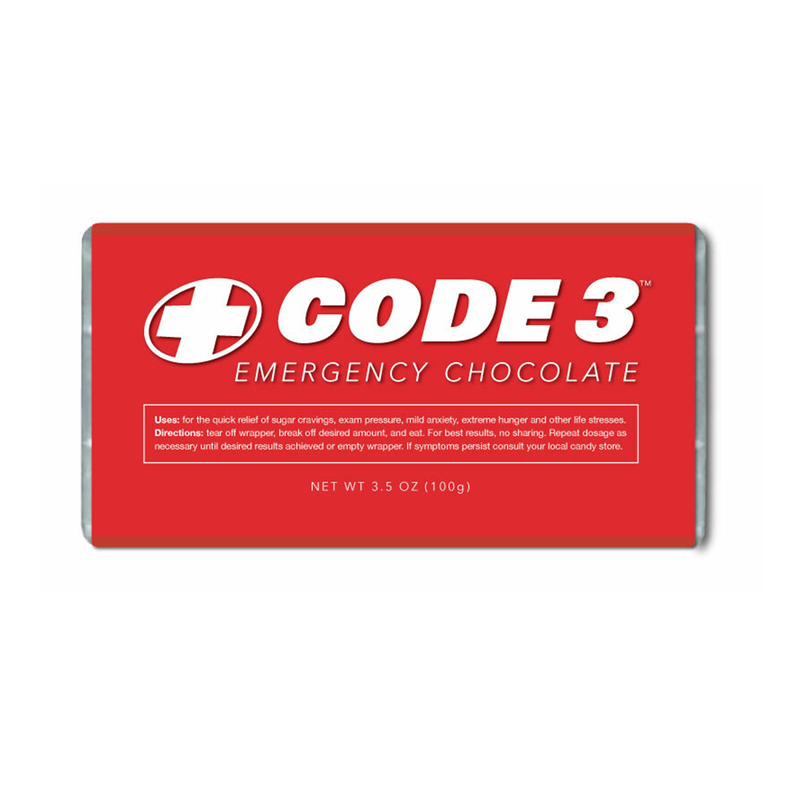 Code 3 Emergency Chocolate Bar