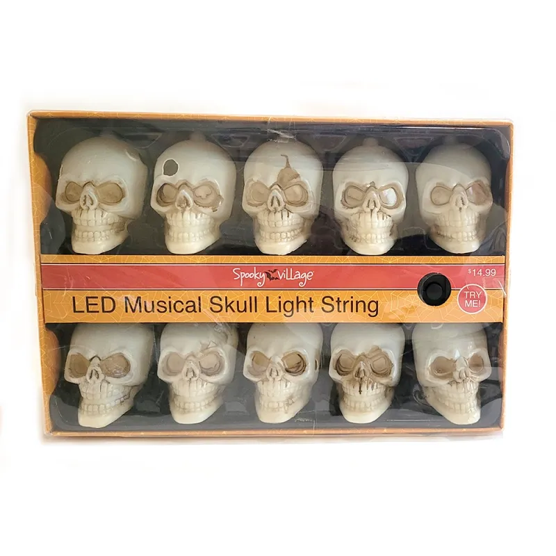 Spooky Village™ LED Musical Skull Light String