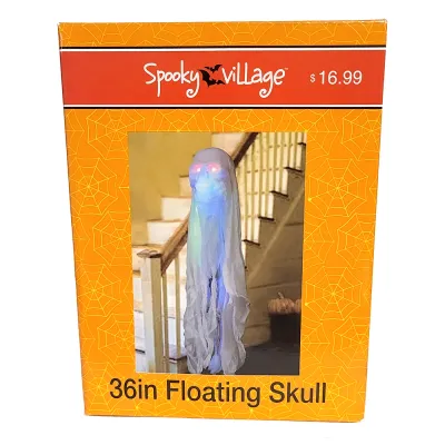 Spooky Village™ 36 in Floating Skull