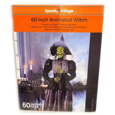 Spooky Village™ 60 inch Animated Witch