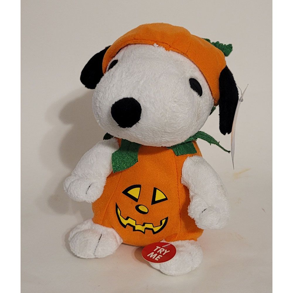 Peanuts® Animated Snoopy Plush in Pumpkin Costume