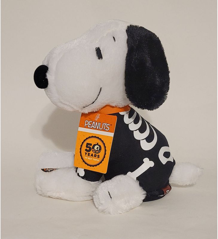 Peanuts® Animated Snoopy Plush in Skeleton Costume