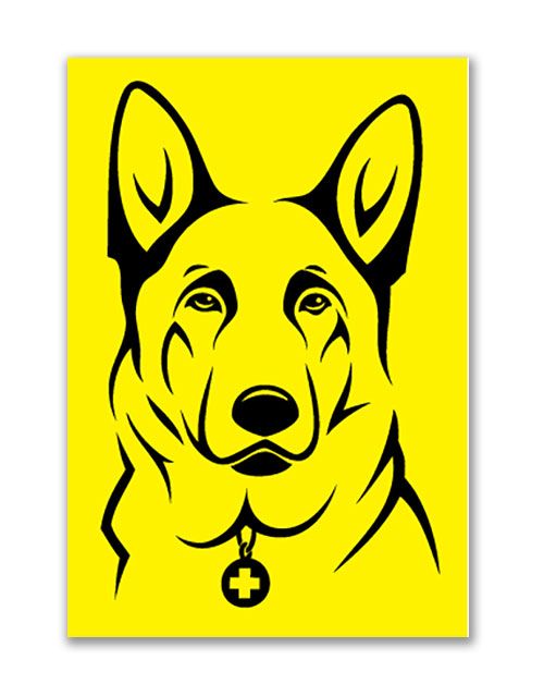 Reflective Patch: SAR K-9 German Shepherd